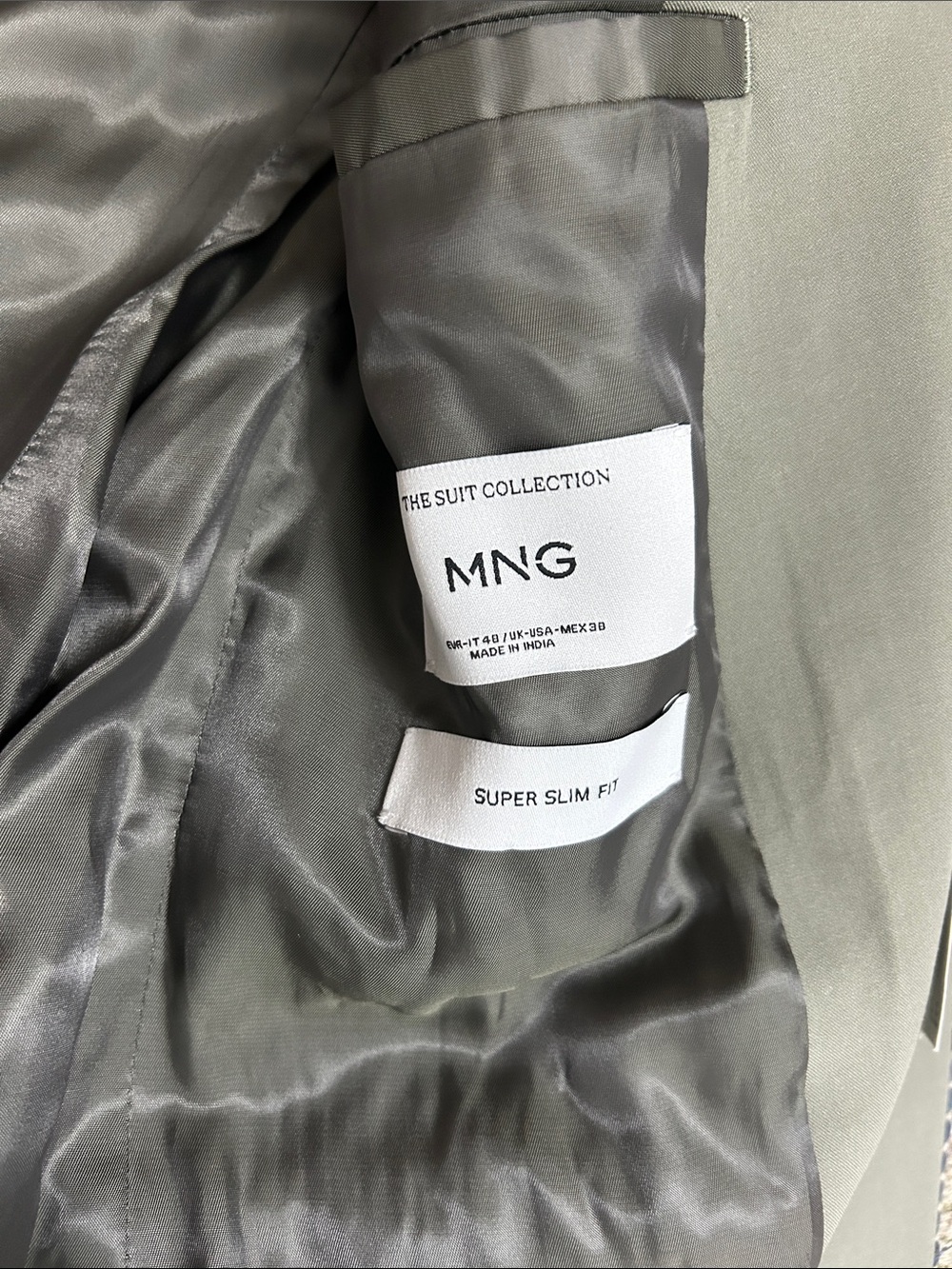 NWT Mango  MILAN SLIM-FIT SUIT BLAZER - Picture 9 of 12